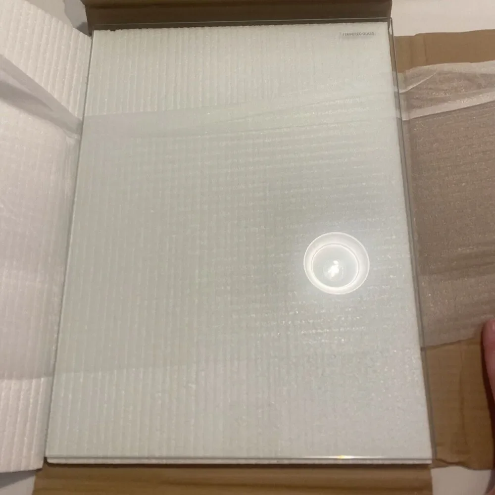 Pottery Barn Small Collector’s Box White Glass 16x12 Display Case Shadowbox